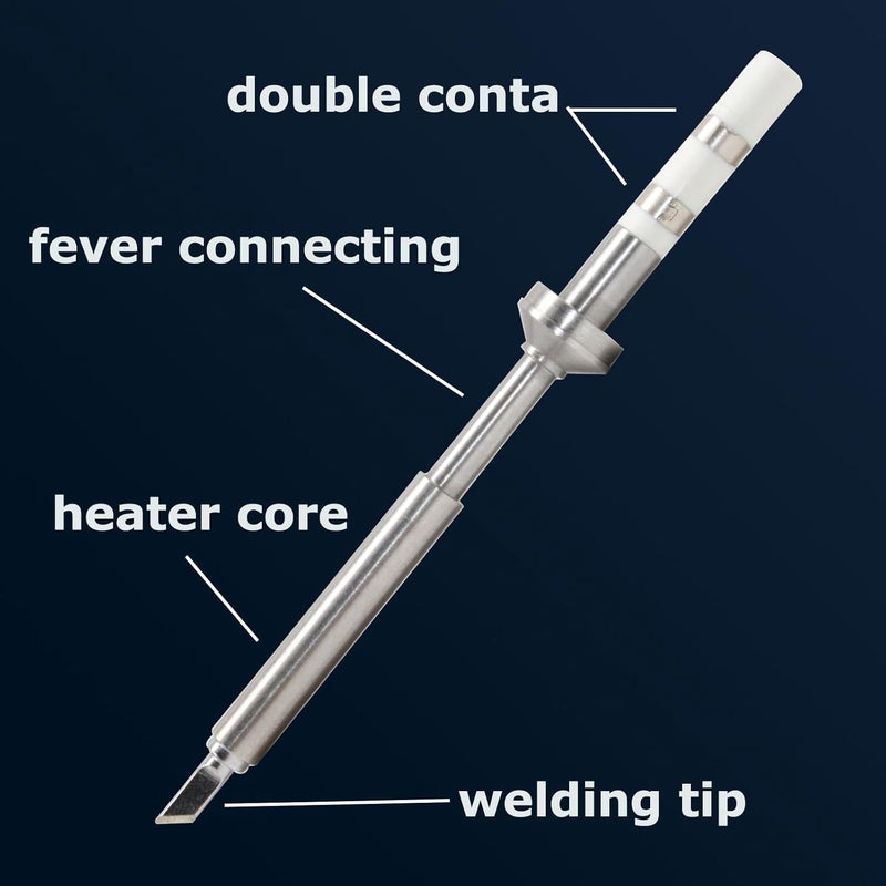 Veco Soldering Iron Tips,TS100-C4 Solder Tip Rapid Heating Replacement for pinecil TS100 | TS101 Soldering Iron,Easy to Instal Solder Accessories - Image 5
